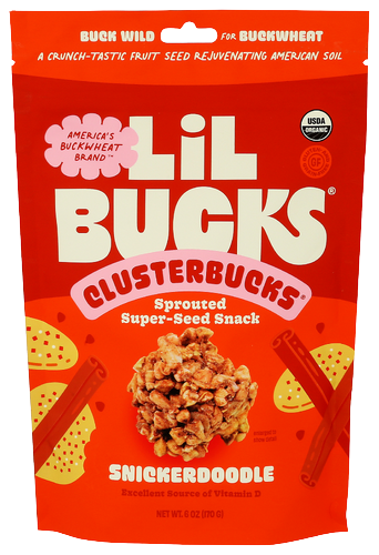 Lil Bucks Sprouted Organic Snickerdoodle Clusterbucks - 6 OZ