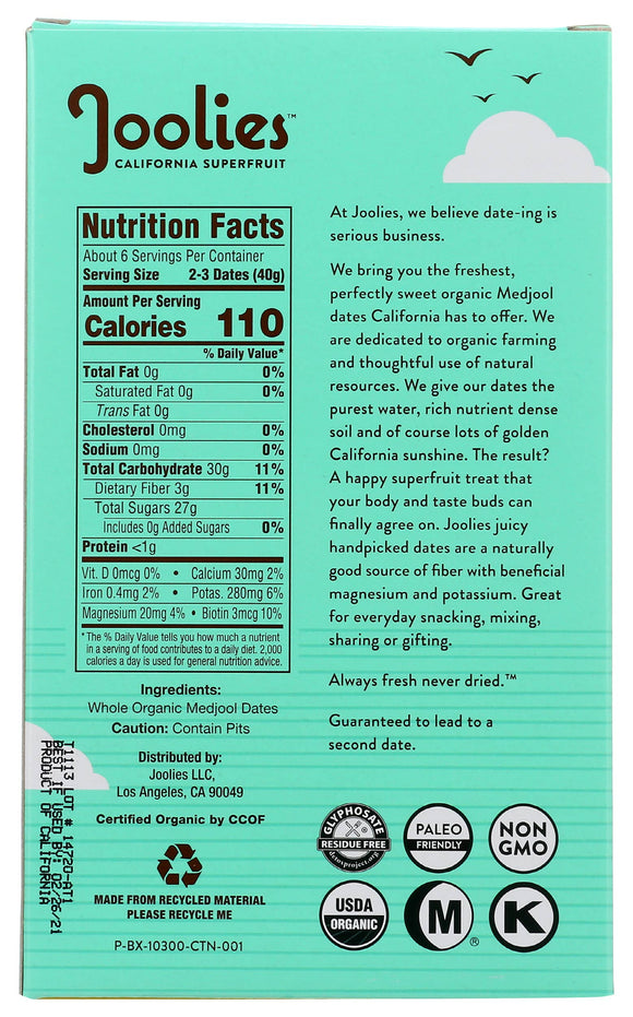 Organic Whole  Medjool Dates 9 OZ