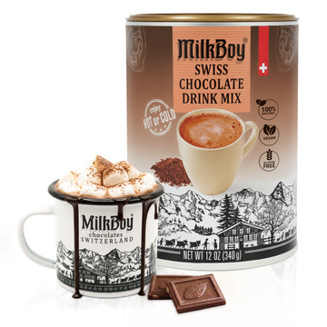 Milkboy Swiss Chocolates - Milkboy Swiss Hot Cocoa 12oz. - New 100% Natural
