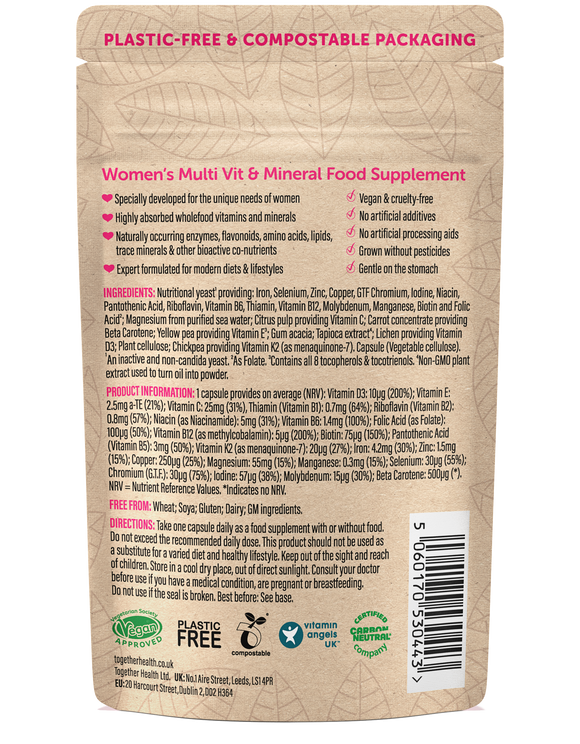 Women’s Multivitamin – Vegan – 30 Capsules