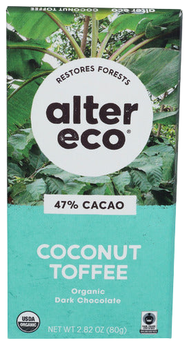 Organic Coconut Toffee Dark Chocolate - 2.82 OZ