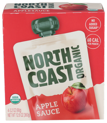 North Coast Organic Applesauce Pouch - 4Pk