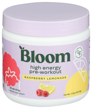 Bloom Raspberry Lemon High Energy Pre-Workout - 7.3 OZ