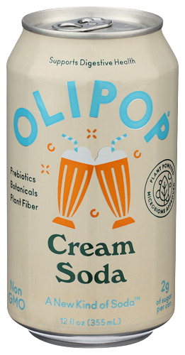 Olipop Cream Soda Sparkling Tonic - 12 FO
