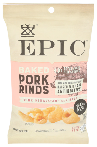 Pink Himalayan Sea Salt Pork Rinds - 2.5 OZ