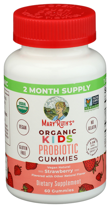 Mary Ruths Strawberry Probiotic Gummies - 60 PC