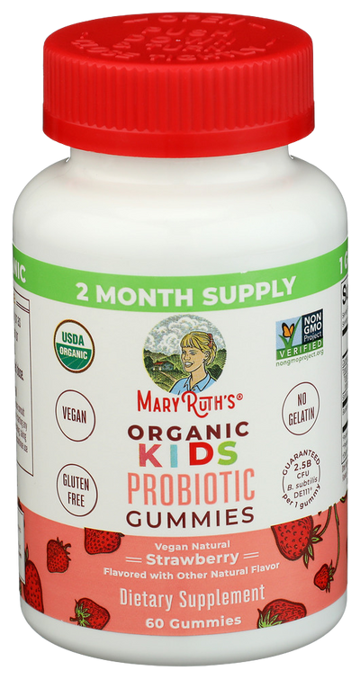 Mary Ruths Strawberry Probiotic Gummies - 60 PC