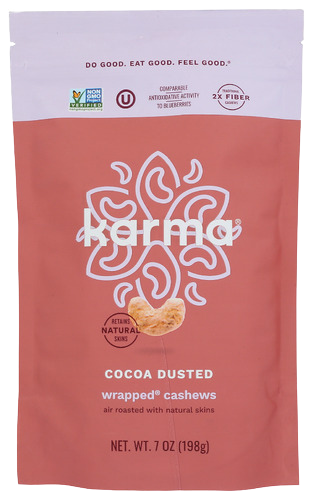 Cocoa Dusted Wrapped Cashews - 7 OZ