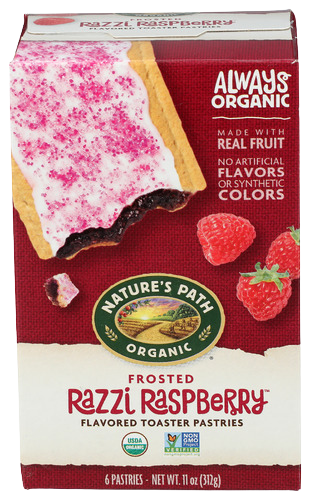 Organic Frosted Razzi Raspberry Toaster Pastries - 11 OZ