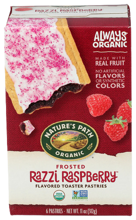 Organic Frosted Razzi Raspberry Toaster Pastries - 11 OZ