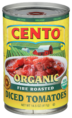 Cento Organic Fire Roasted Diced Tomatoes - 15 OZ
