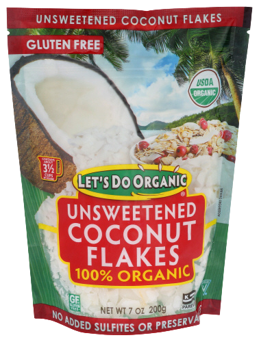 Organic Unsweetened Coconut Flakes - 7 OZ