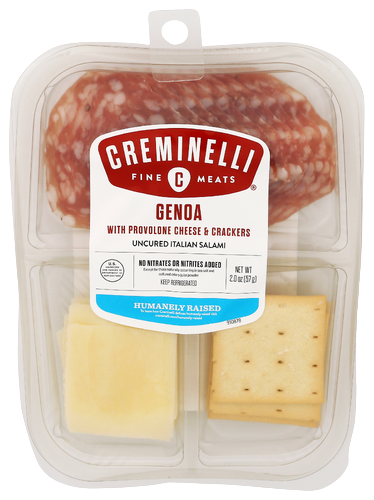Creminelli Genoa Salami, Provolone & Crackers - 2 OZ