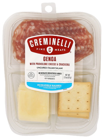 Creminelli Genoa Salami, Provolone & Crackers - 2 OZ