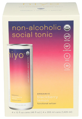 Hiyo Blackberry Lemon Mocktail - 4 PK