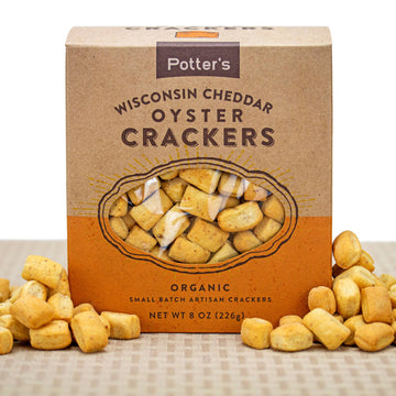 Potter's Crackers Organic Wisconsin Cheddar Oyster Crackers - 5 OZ