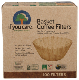 8in Basket Coffee Filters - 100 PC