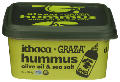 Ithaca x Graza Olive Oil & Sea Salt Hummus - 10 OZ