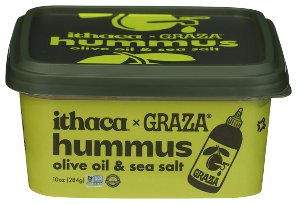 Ithaca x Graza Olive Oil & Sea Salt Hummus - 10 OZ