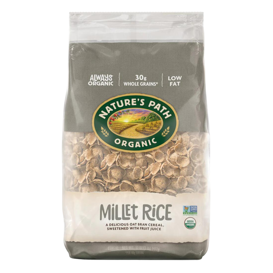Organic Millet Rice Flakes Cereal - 32 OZ