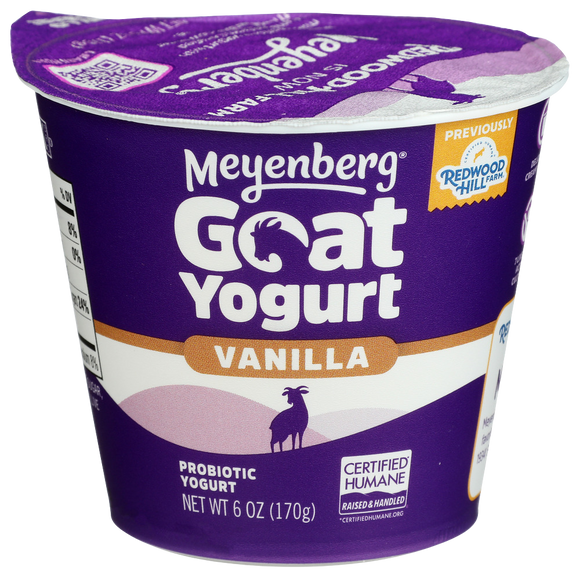 Meyenberg Whole Milk Vanilla Yogurt - 6 OZ