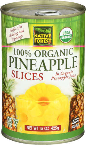 Native Forest Organic Sliced Pineapple - 15 OZ