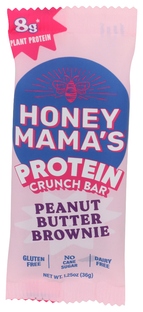 Honey Mama's Peanut Butter Brownie Protein Crunch Bar - 1.25 OZ