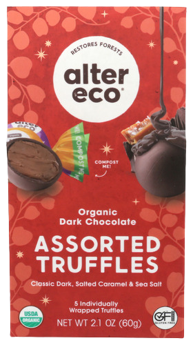 Alter Eco Dark Chocolate Assorted Truffles - 2.1 OZ