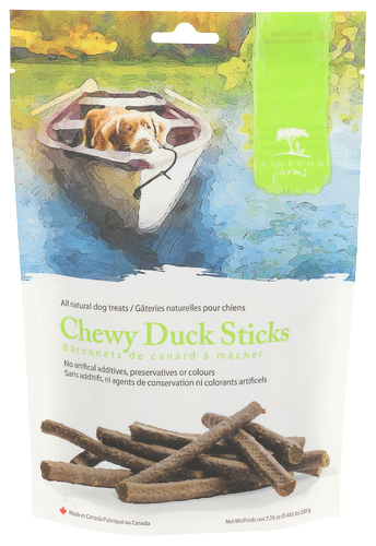 Caledon Farms Chewy Duck Sticks Dog Treats - 7.76 OZ