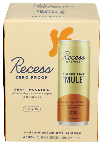 Recess Ginger Lime “Mule” Mocktail - 4 PK