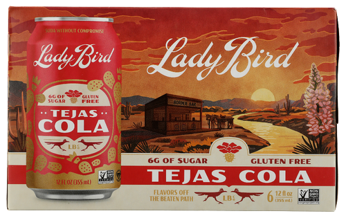 Lady Bird Tejas Cola - 6 PK