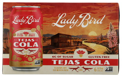 Lady Bird Tejas Cola - 6 PK