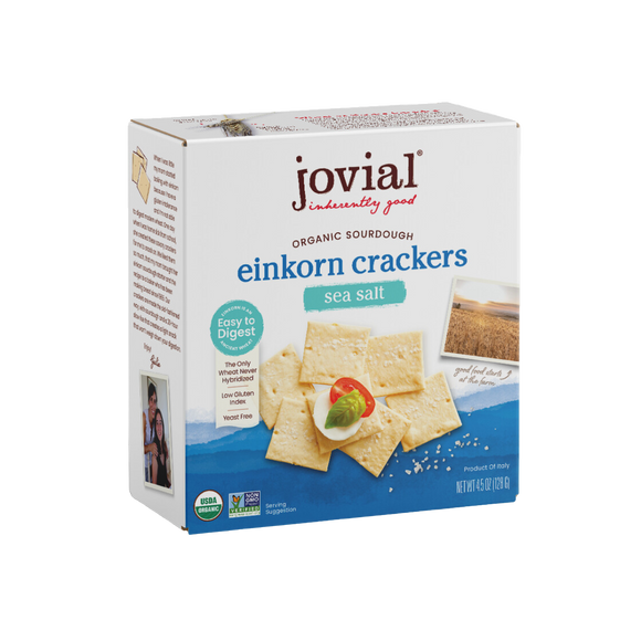 Jovial Sea Salt Sourdough Crackers - 4.5 OZ