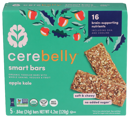 Cerebelly Apple Kale Smart Bars - 4.2 OZ