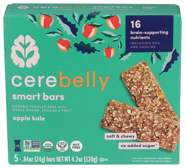 Cerebelly Apple Kale Smart Bars - 4.2 OZ