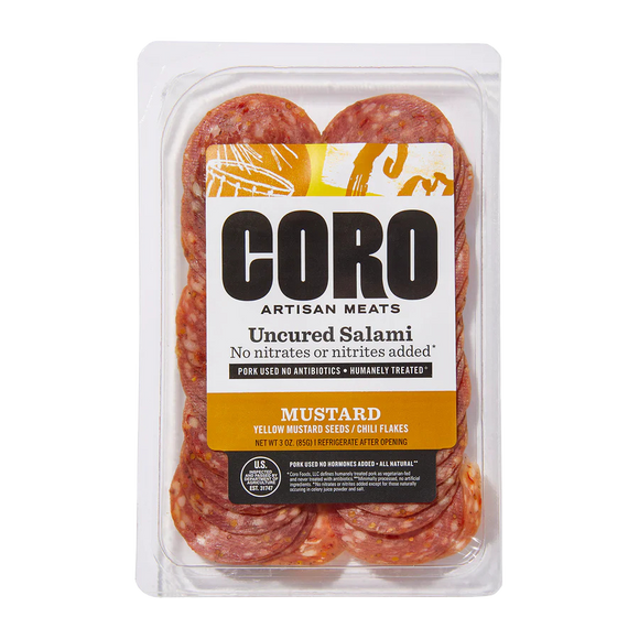 Mustard Uncured Salami - 3 OZ