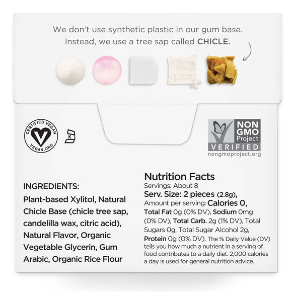 Sugar Free Bubble Gum Natural Chewing Gum - 15 PC