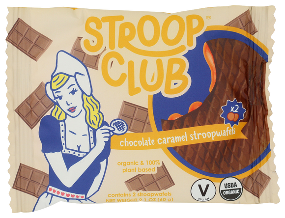 Stroop Club Chocolate Caramel Stroopwafels - 2.1 OZ