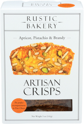 Apricot, Pistachio & Brandy Artisan Crisps - 5 OZ