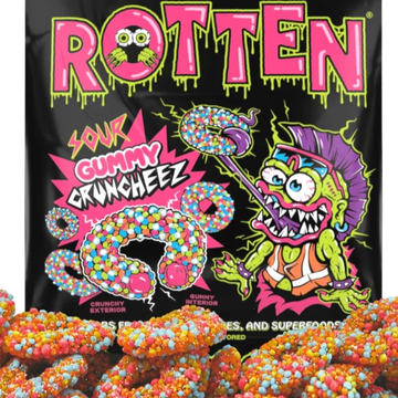 Rotten Sour Gummy Cruncheez - 1.8 OZ