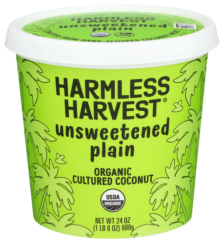 Harmless Harvest Plain Yogurt - 24 FO