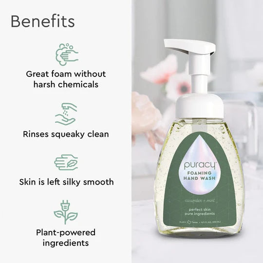 Natural Foaming Cucumber Mint Hand Soap - 8.5 FL OZ