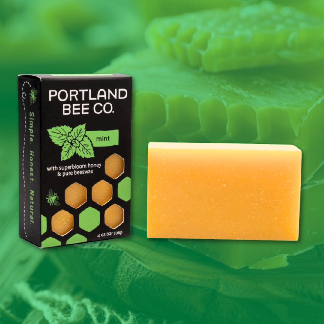 Mint & Honey Beeswax Bar Soap - 4 OZ