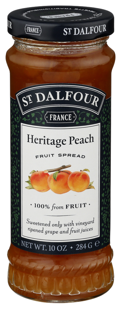 St Dalfour Heritage Peach Fruit Spread - 10 OZ