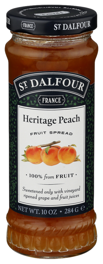 St Dalfour Heritage Peach Fruit Spread - 10 OZ