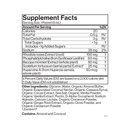 Liposomal Brain Complex supplement facts