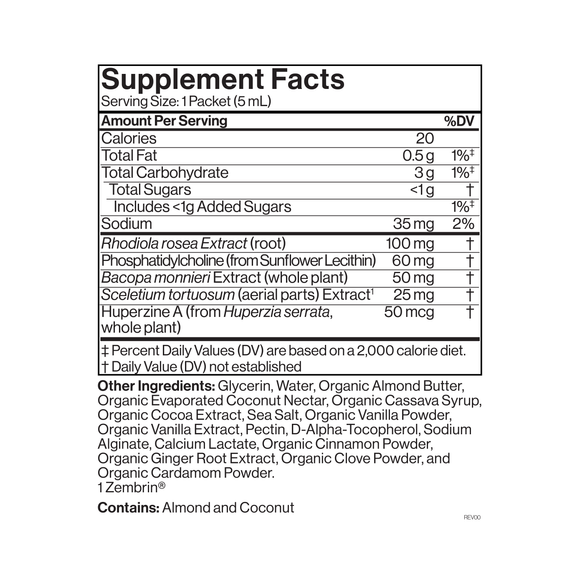 Liposomal Brain Complex supplement facts