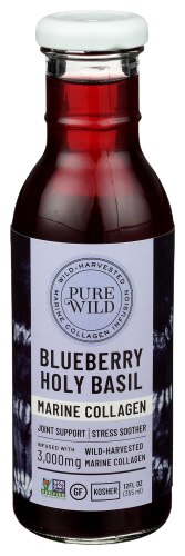 Blueberry Holy Basil Marine Collagen Drink - 12 FO