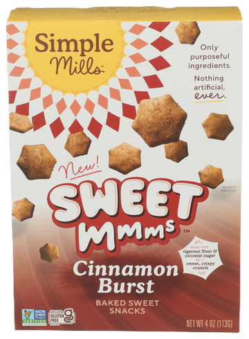 Simple Mills Cinnamon Burst Sweet Snacks - 4 OZ