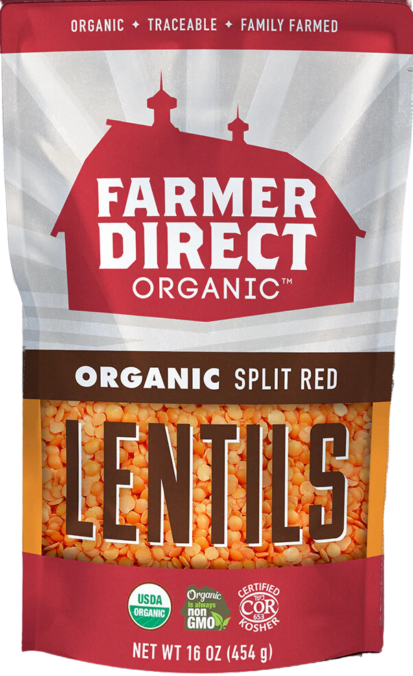 Organic Red Lentils - 16 OZ